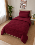 Wellsoft Tek Kişilik Yorgan – Bordo